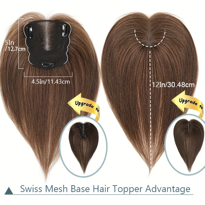 Human Hair Toppers for Women - Real Human Hair Toppers for Thinning Hair