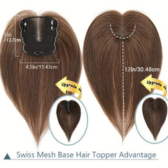 Human Hair Toppers for Women - Real Human Hair Toppers for Thinning Hair