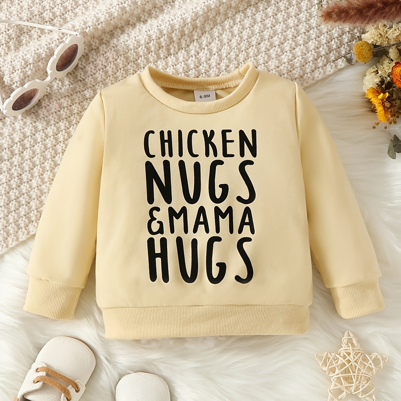 Baby Casual Style Letter Print Sweatshirt