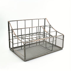 Vintage Iron Office Supplies Storage Box File Storage Rack Desktop Stationery