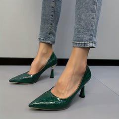 Sexy Pointed Toe Stiletto Heels Slip On High Heels Party Dress Pumps