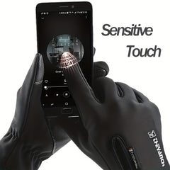 Non-slip Touch Screen Warm Gloves Windproof Waterproof Plus Velvet Gloves