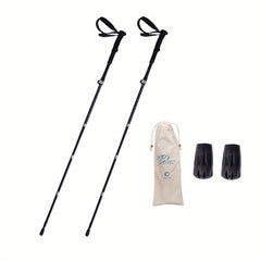 Trekking Poles Folding Straight Handle Ultralight Portable Aluminum Alloy Sticks