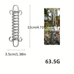 5pcs Tent Wind Rope Spring Buckles Camping Tensioner Clips Awning Tightener