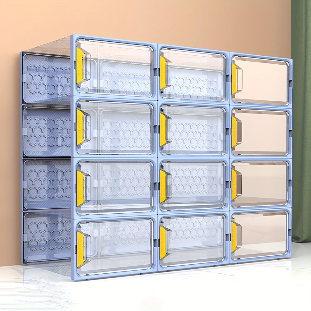 Plastic Shoe Display Box Moistureproof Dustproof Shoe Storage