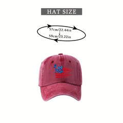Butterfly Flag Baseball Cap Distressed Dad Hat Vintage Sun Hats