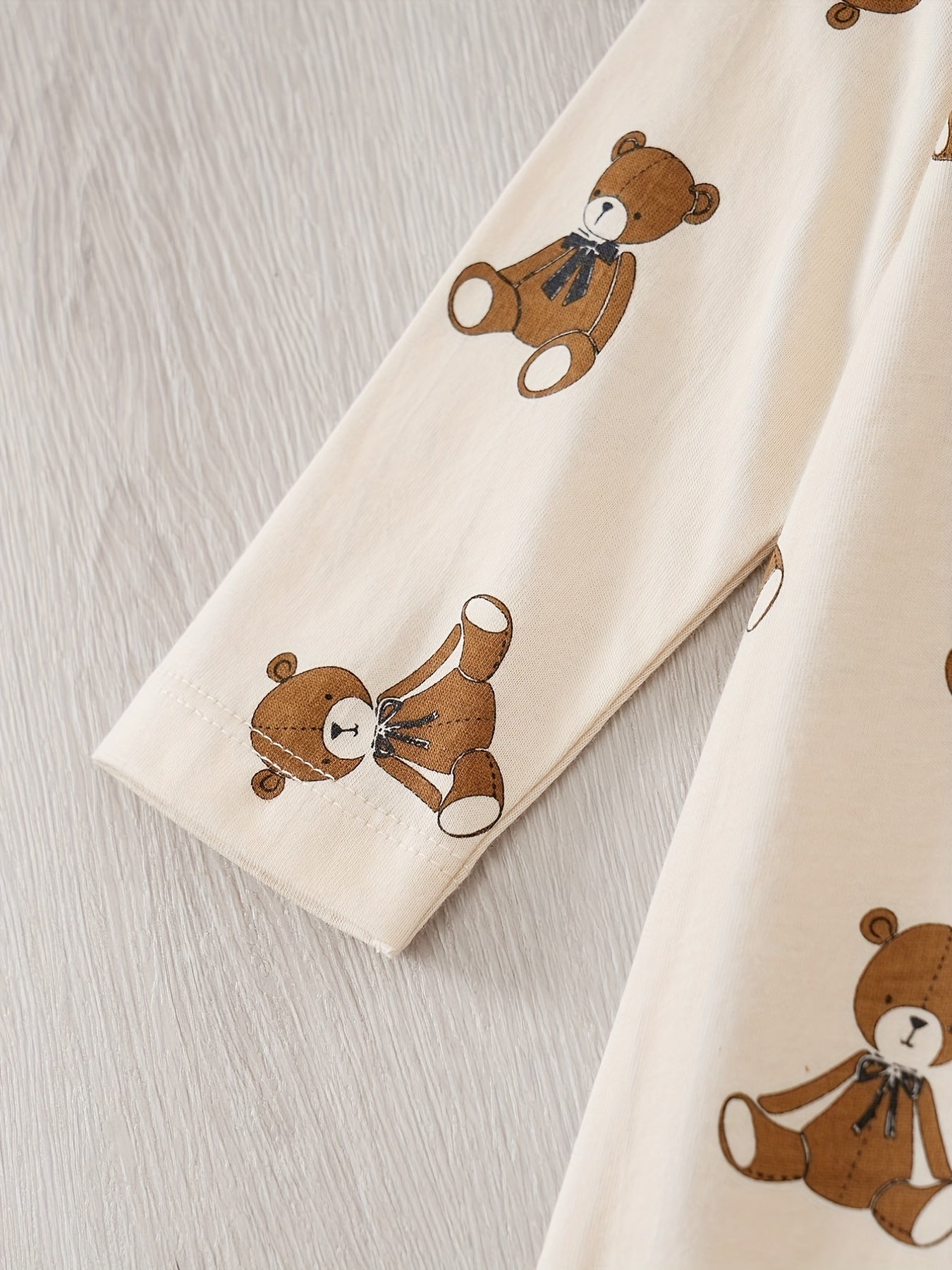 Cotton Doll Bear Print Romper Baby Bodysuit