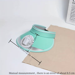 Summer Visor Hat Wide Brim Sunscreen UV Protection Outdoor Beach Hat