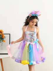 2pcs Mermaid Tutu Dress Halloween Costume