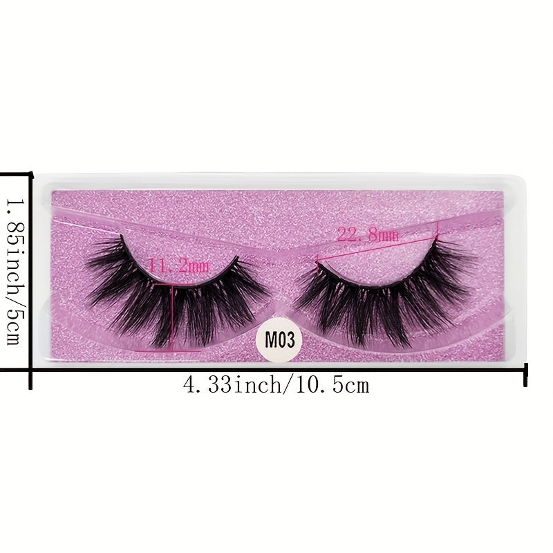 6D Natural Look Fluffy Mink Eyelashes 10-100 Pairs