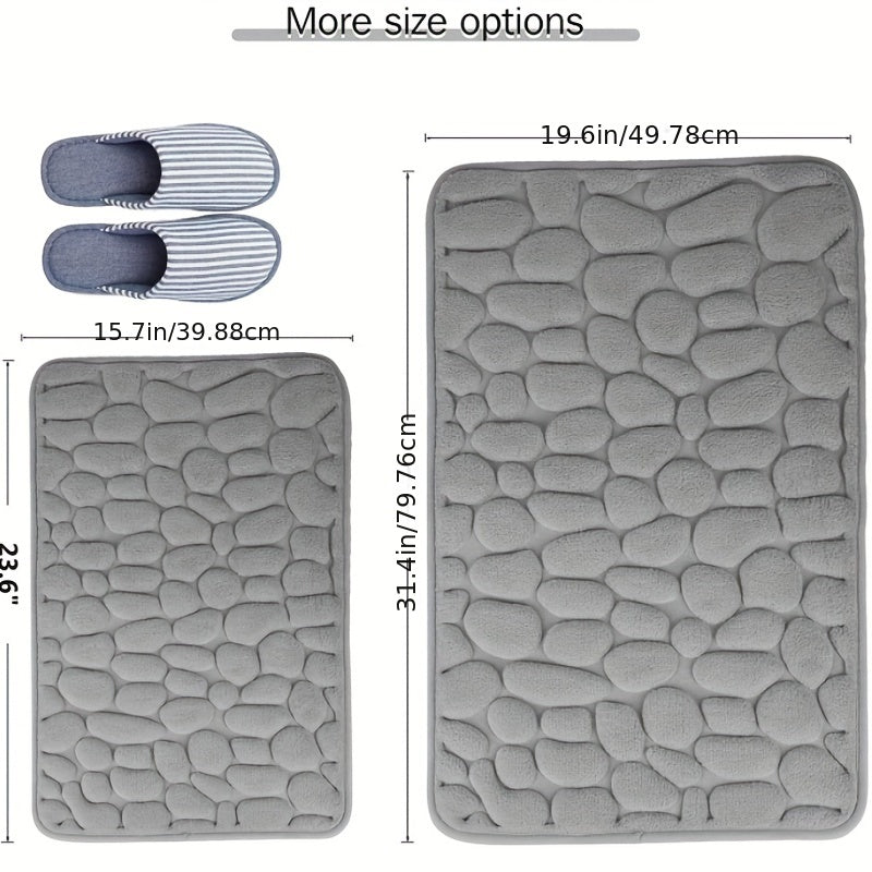 Soft Memory Foam Bath Rug with Rapid Water Absorption