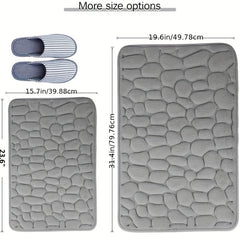 Soft Memory Foam Bath Rug with Rapid Water Absorption