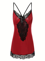 3 Pack Sexy Nightdress Set - Lace Racer Back Cami