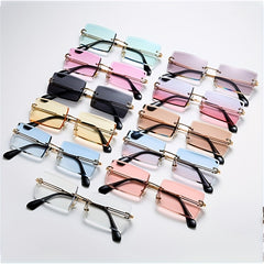 Rimless Sunglasses UV400 Sun Shades for Vacation
