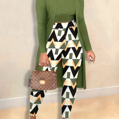 3-Piece Set: Cardigan, Tank Top & Leggings