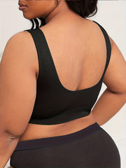 3 Pack Plus Size Sports Bras Set Women's Plus Solid Seamless Breathable Yoga Bra
