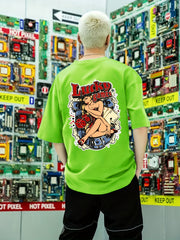 Men's Lucky Game Back Print Graphic Tee