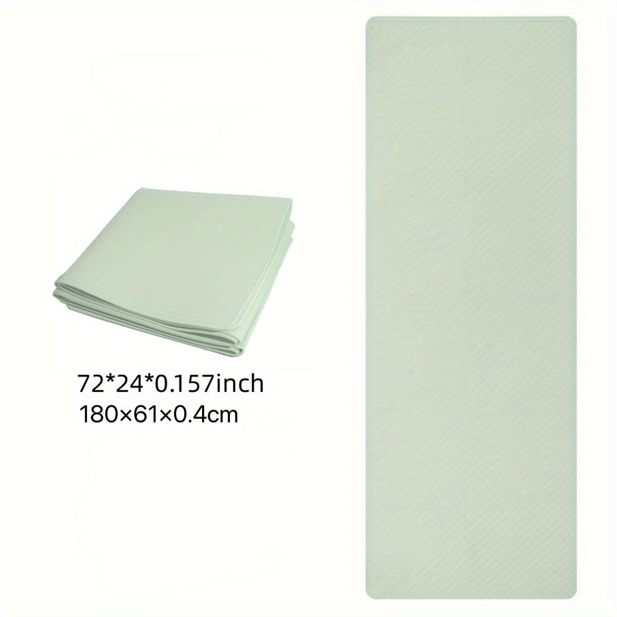 Foldable 4MM TPE Yoga Mat Anti Slip Portable Shock Absorbing