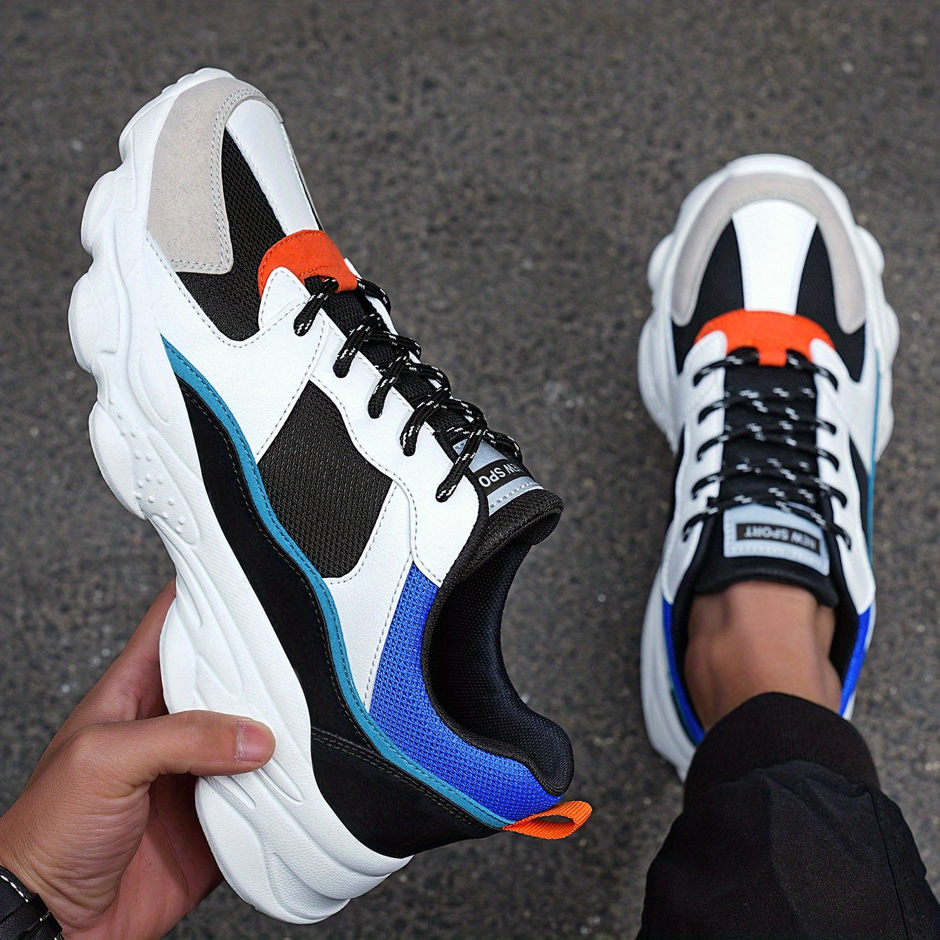 Men's Shock Absorbing Athletic Shoes For Running Gym Spring Summer