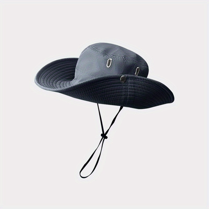 Sunshade Big Brim Cowboy Bucket Hat for Outdoor Sport