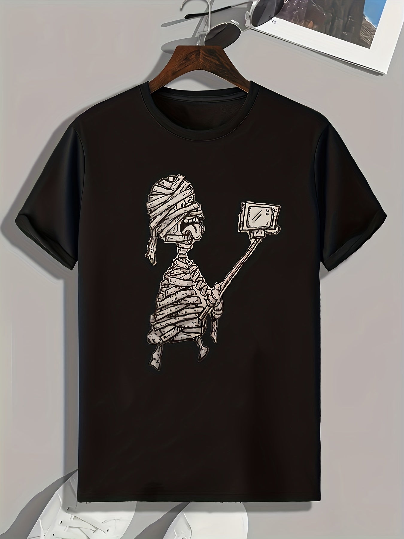 Halloween Mummy Pattern Men's Sports T shirt