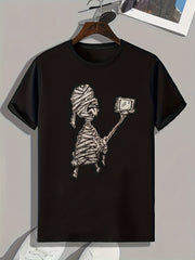 Halloween Mummy Pattern Men's Sports T shirt