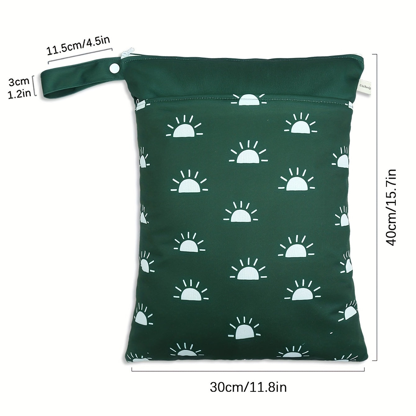 Waterproof Wet/Dry Cloth Diaper Bag for Travel