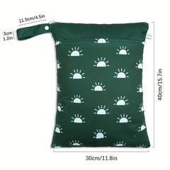 Waterproof Wet/Dry Cloth Diaper Bag for Travel