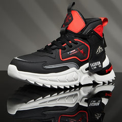 Men's Lightweight High Top Shoes Breathable Walking Sneakers