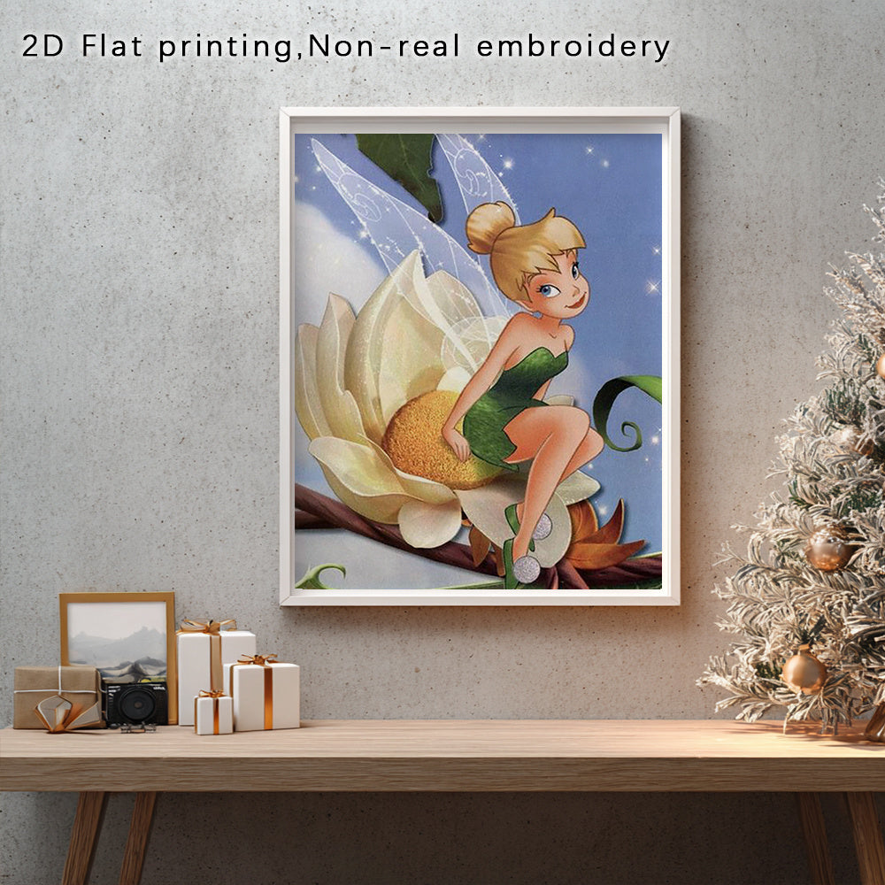 DIY Adult Digital Painting Princess and Stilt Perched on Evening Branch Kit