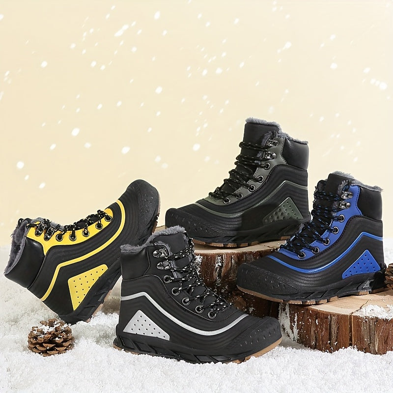 Men's Snow Boots Winter Ankle Boots Waterproof Non Slip Warm Outdoor