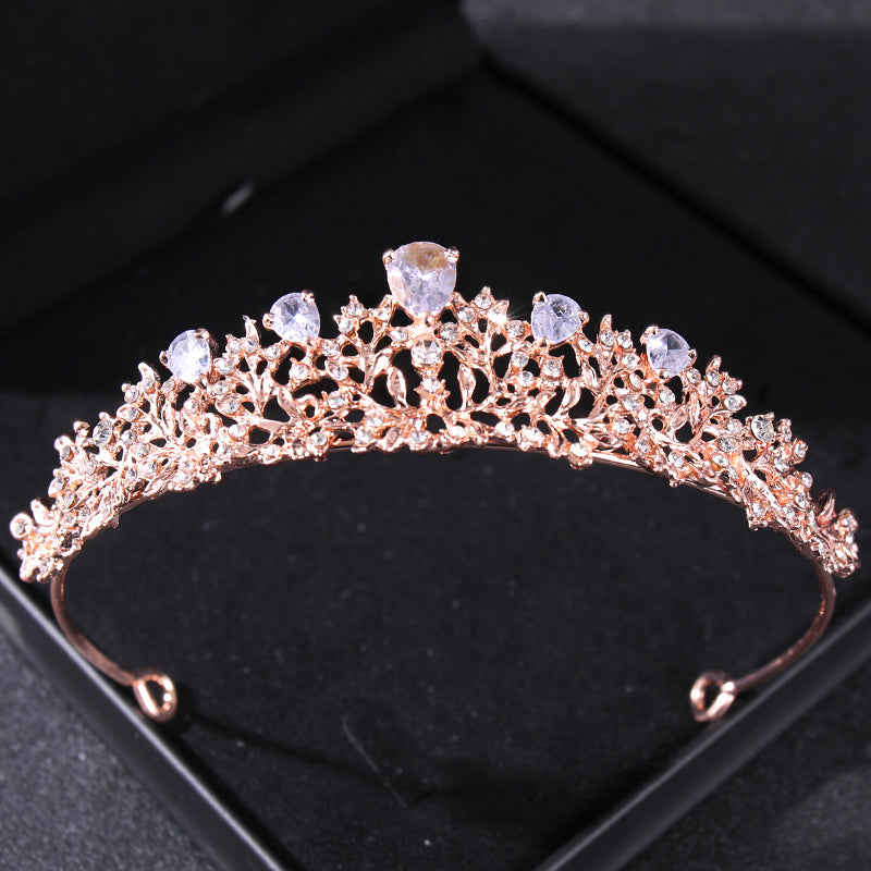Rhinestone Crown Headband Bridal Wedding Party Decor Princess Tiara