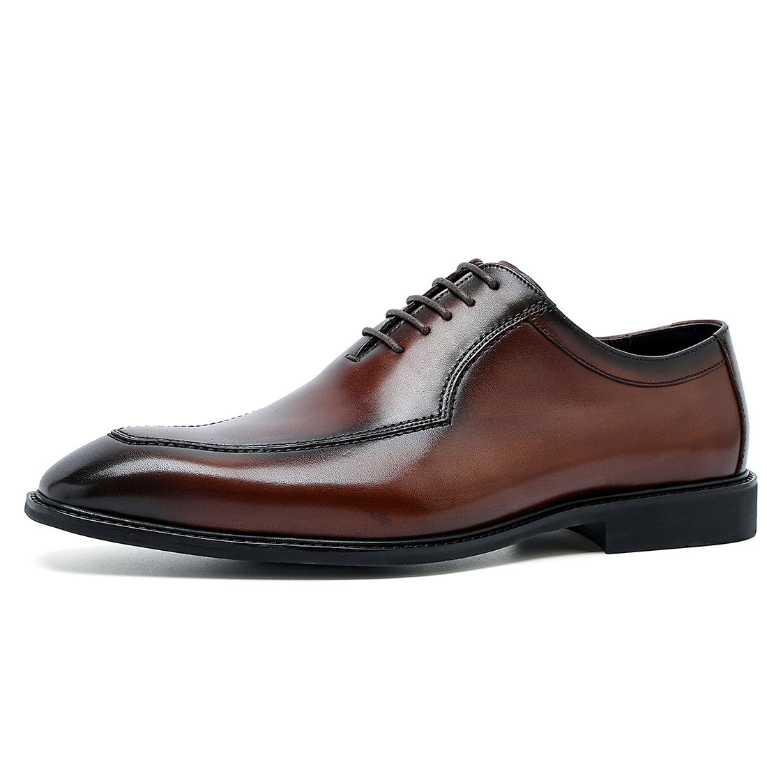 FARWARWO Men's Pointed Toe Leather Oxford Dress Shoes