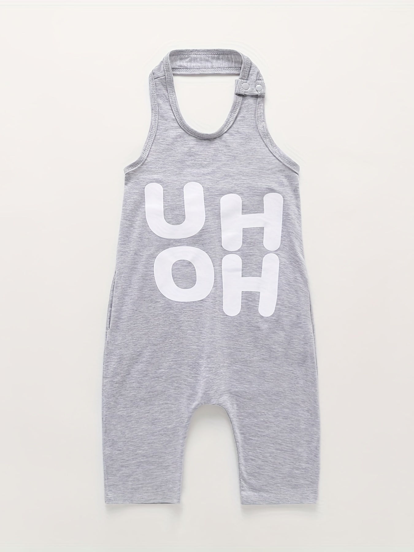Toddlers Letter Print Baggy Jumpsuit for Summer