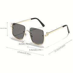 Men's Half Frame Sunglasses Couple's Versatile Sunglasses