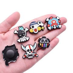 14pc Pirate Theme Shoe Charms for Clogs Sandals - Shoe Decorations for Teens