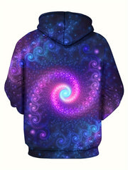 Starry Sky 3D Print Hoodie for Men Autumn Winter