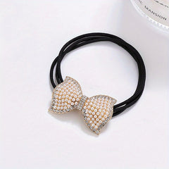 Crystal Rectangle Hair Tie Rhinestone Hair Rope Glitter Hair Ring