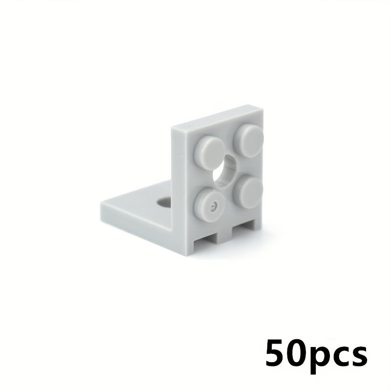 50pcs Building Blocks 2X2 with 2 Holes Bracket Accessories Educational Toys