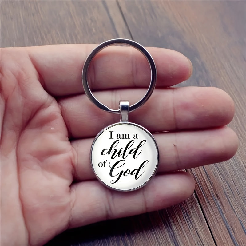 Vintage English Keychain I'm A Child Of God Keychain For Girls