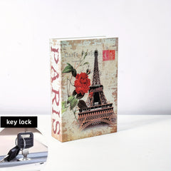 Simulated Book Storage Box Safe Hidden Secret Storage Box with Key Lock