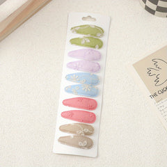 10pcs Flower Pattern Hairpins Hair Clips For Girls Headband Kids Accessories