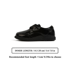 TARANIS Kids Loafers Breathable Buckle Leather Shoes