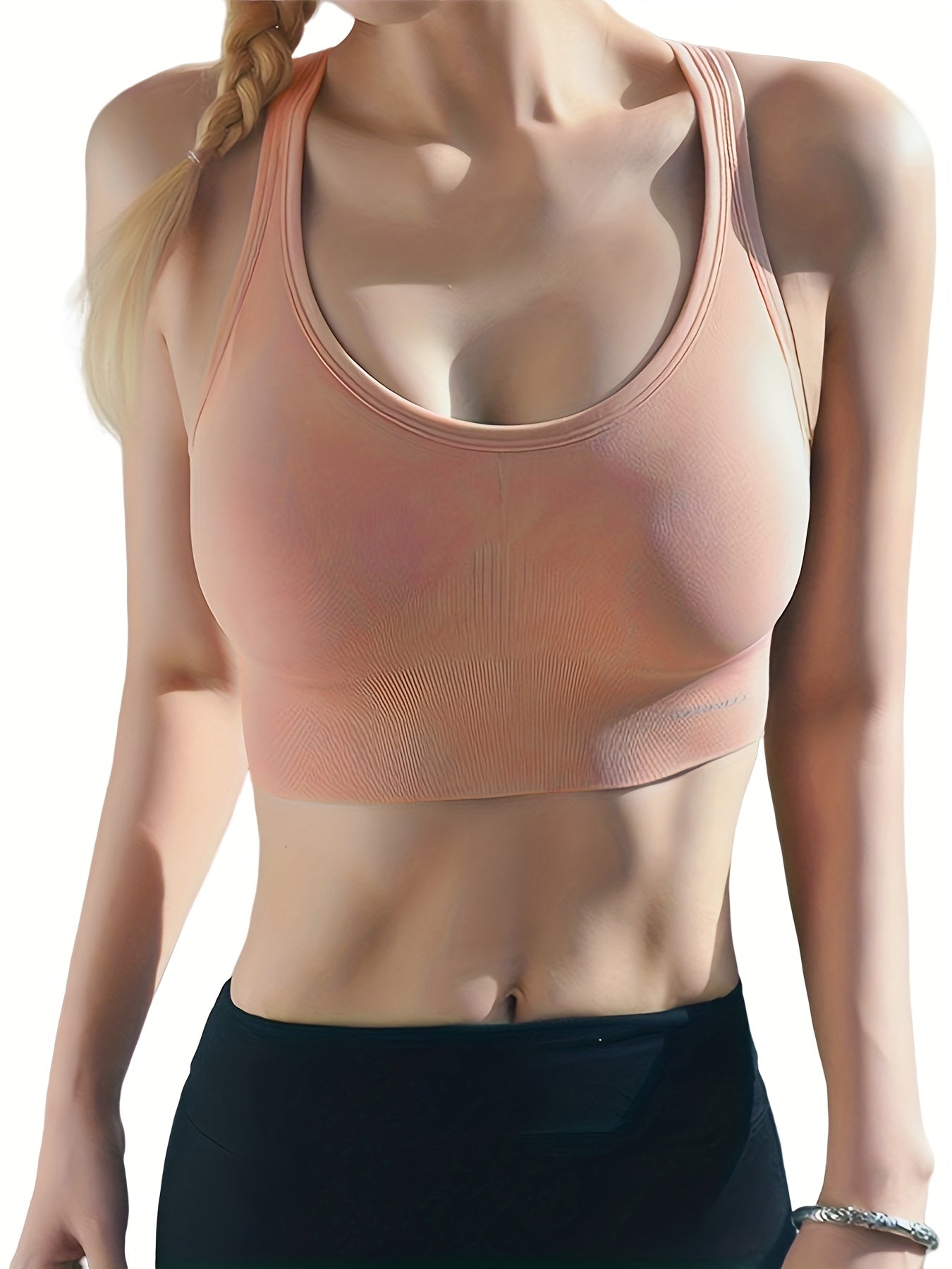 3pcs Wireless Push Up Sports Bras Comfy & Breathable
