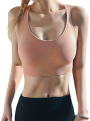 3pcs Wireless Push Up Sports Bras Comfy & Breathable