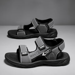 Men's Outdoor Hiking Sandals Hook And Loop Fastener Non Slip Beach Shoes