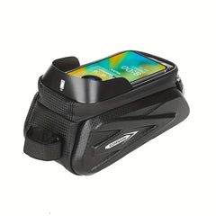 Bicycle Front Frame Bag Phone Holder Waterproof Storage Bag