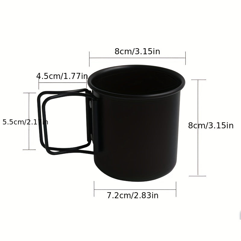 300ml Portable Aluminum Alloy Cup for Camping Picnic Hiking