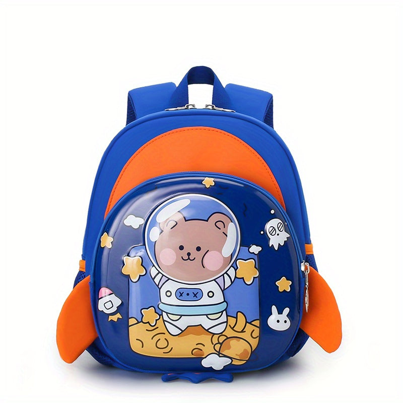 Rocket Shaped Schoolbag with Safety Leash for Kids