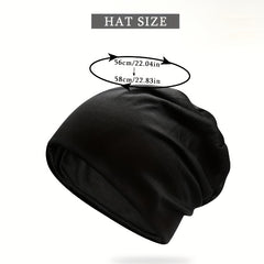 Soft Elastic Skull Cap Thin Breathable Slouchy Baggy Hats Unisex